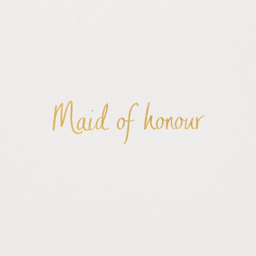 Katie Loxton Bridal Perfect Pouch 'Maid Of Honour' In White