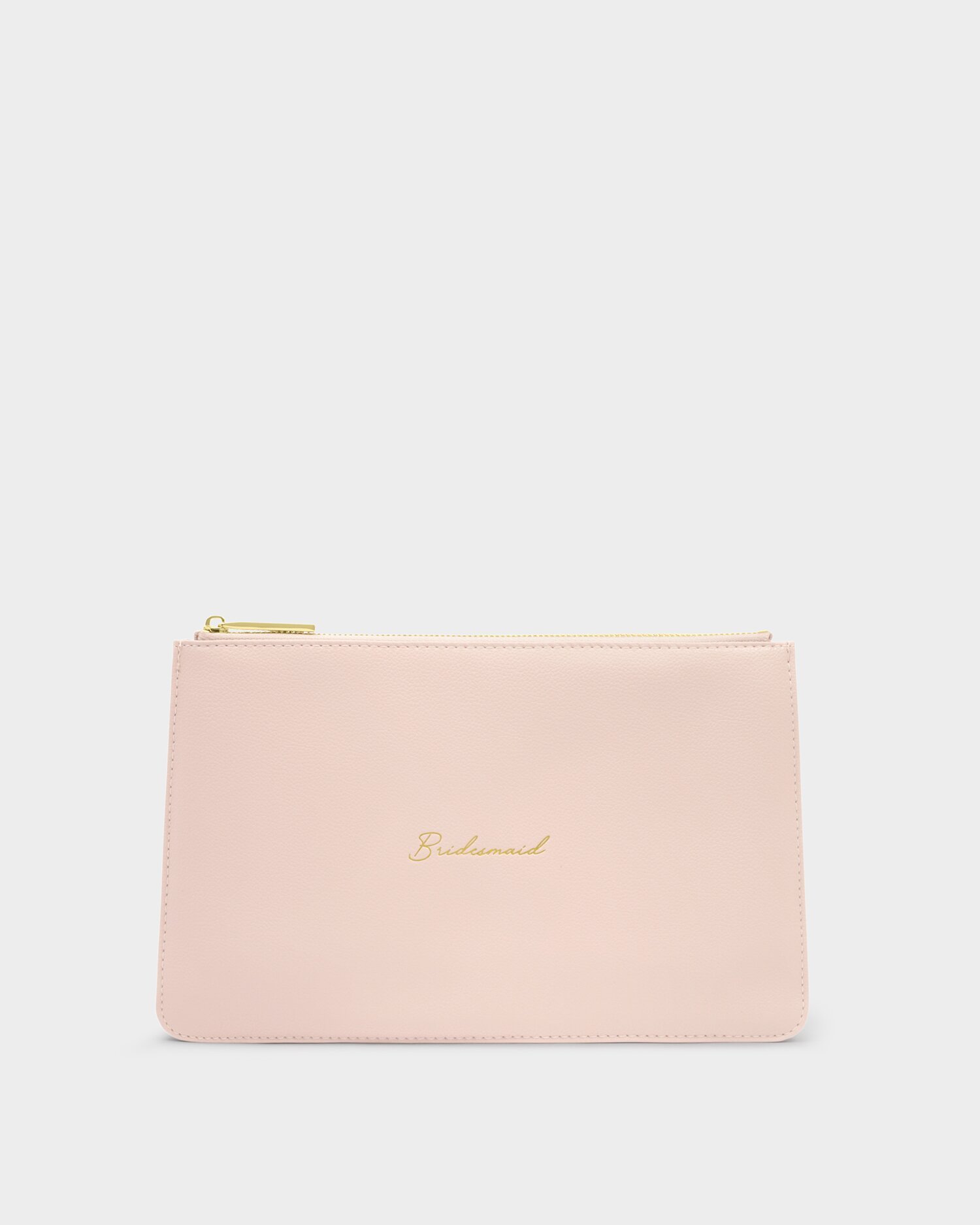 katie loxton Bridal Sentiment Pouch 'Bridesmaid' in Light Pink