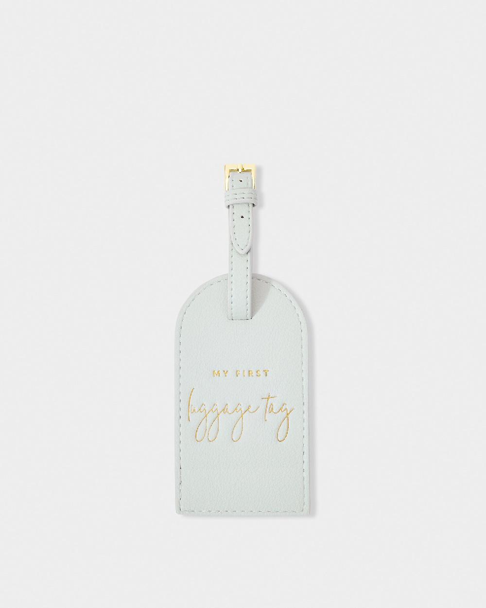 katie loxton Children's 'My First' Luggage Tag in Blue