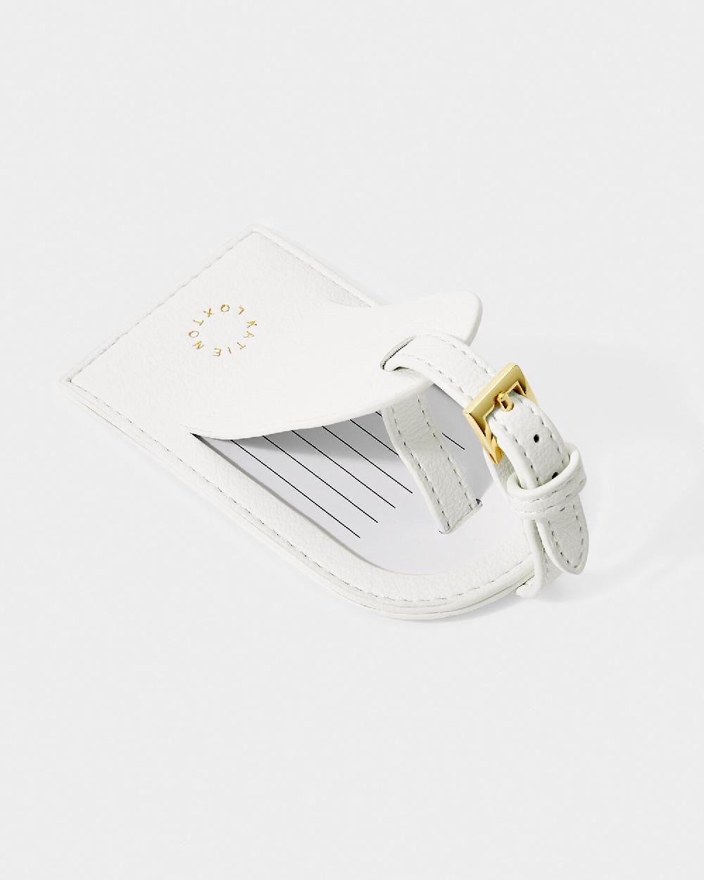 Katie Loxton Children's 'My First' Luggage Tag In White