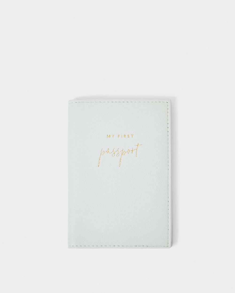 katie loxton Children's My First Passport Holder in Blue