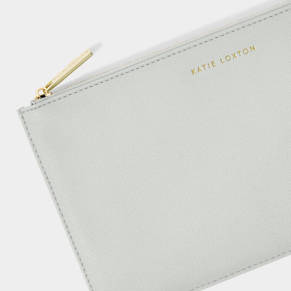 Katie Loxton Christmas Pouch 'It's The Season To Sparkle' In Cool Grey