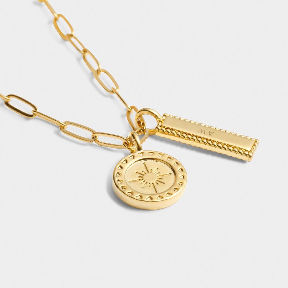Katie Loxton 'Collect Adventures' Waterproof Gold Charm Bracelet