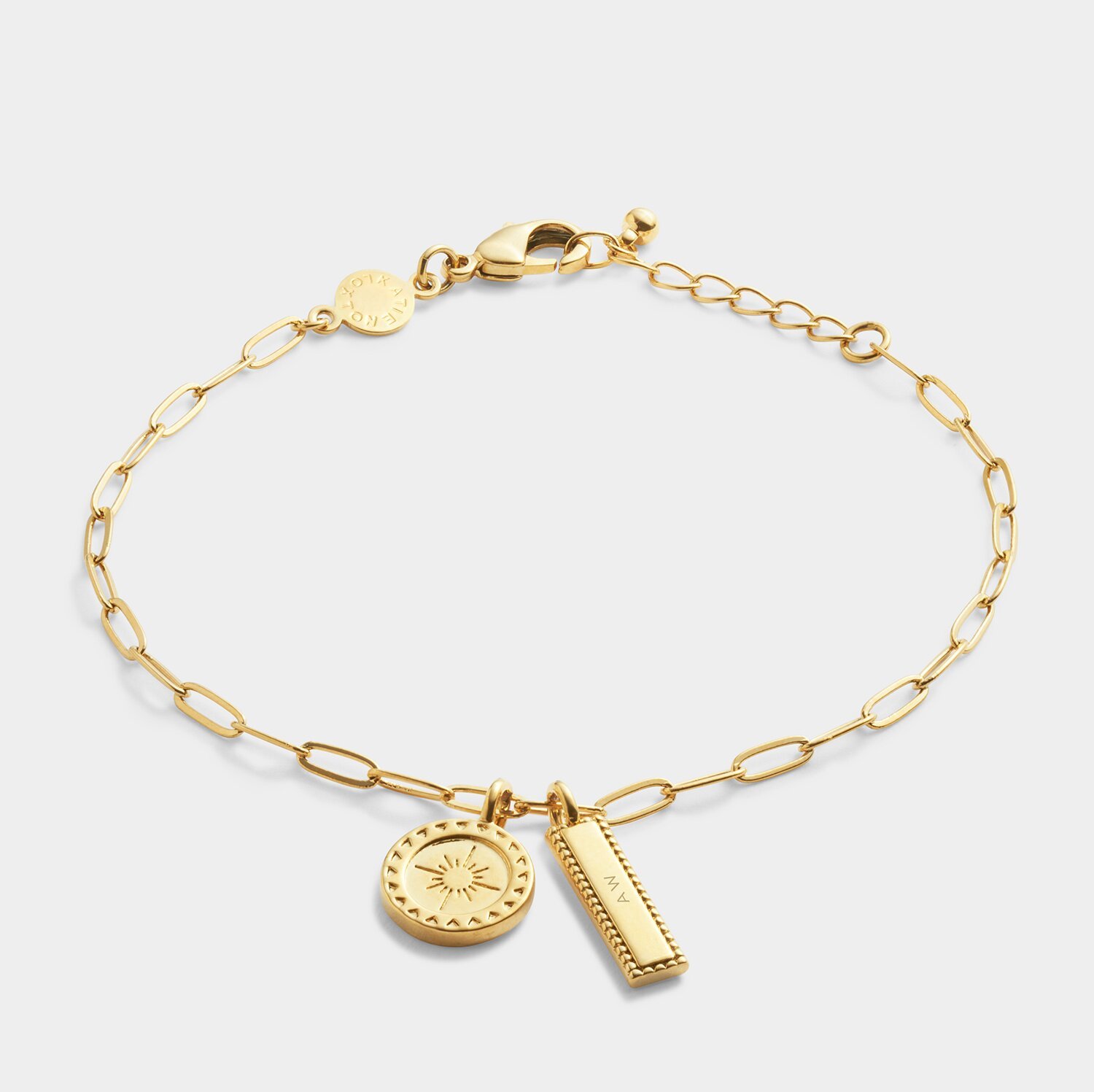 Katie Loxton 'Collect Adventures' Waterproof Gold Charm Bracelet