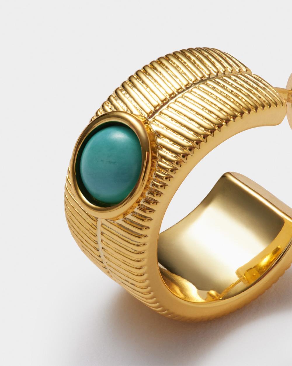 Katie Loxton 'December' Waterproof Gold Birthstone Hoop Earrings