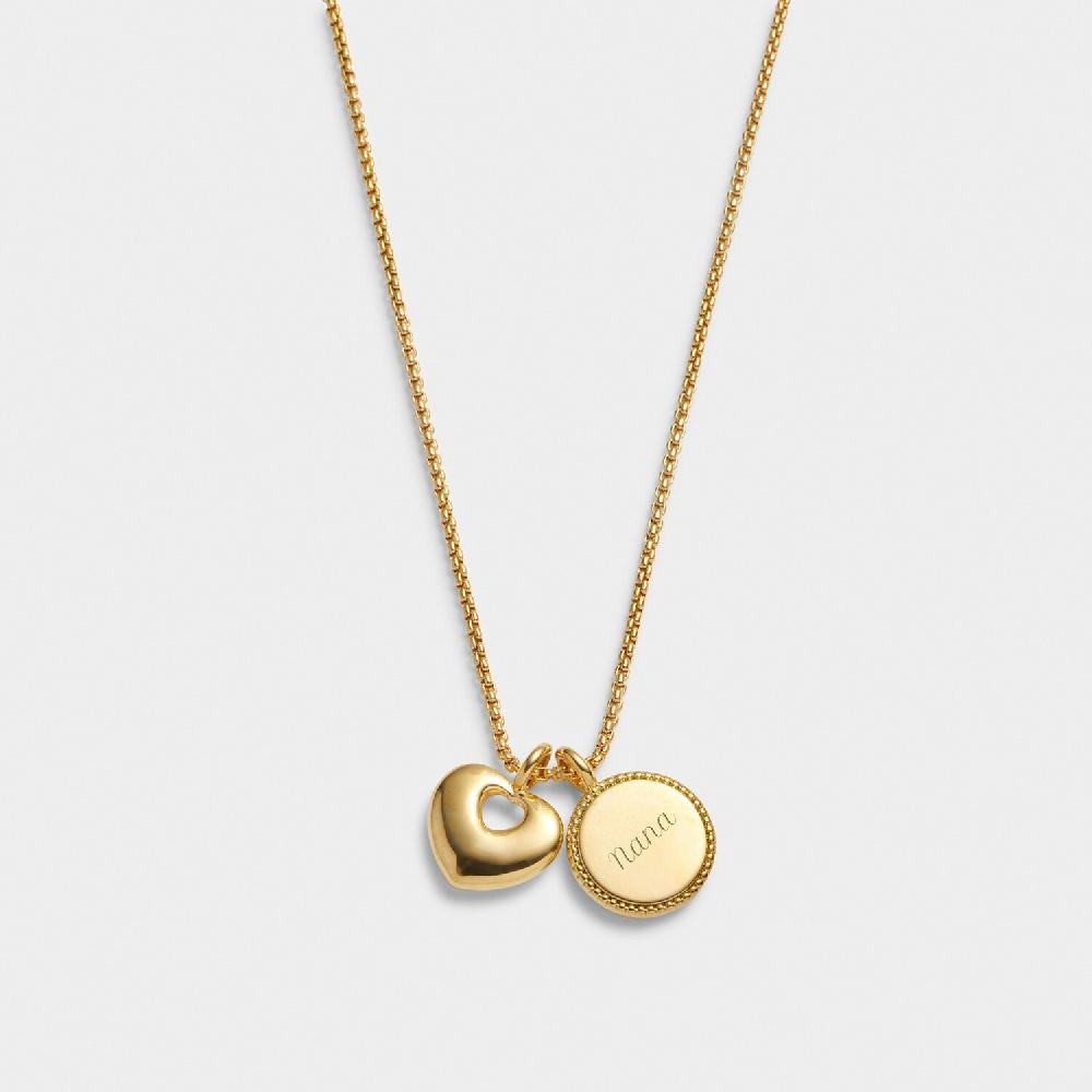 Katie Loxton 'Family Forever' Waterproof Gold Charm Necklace