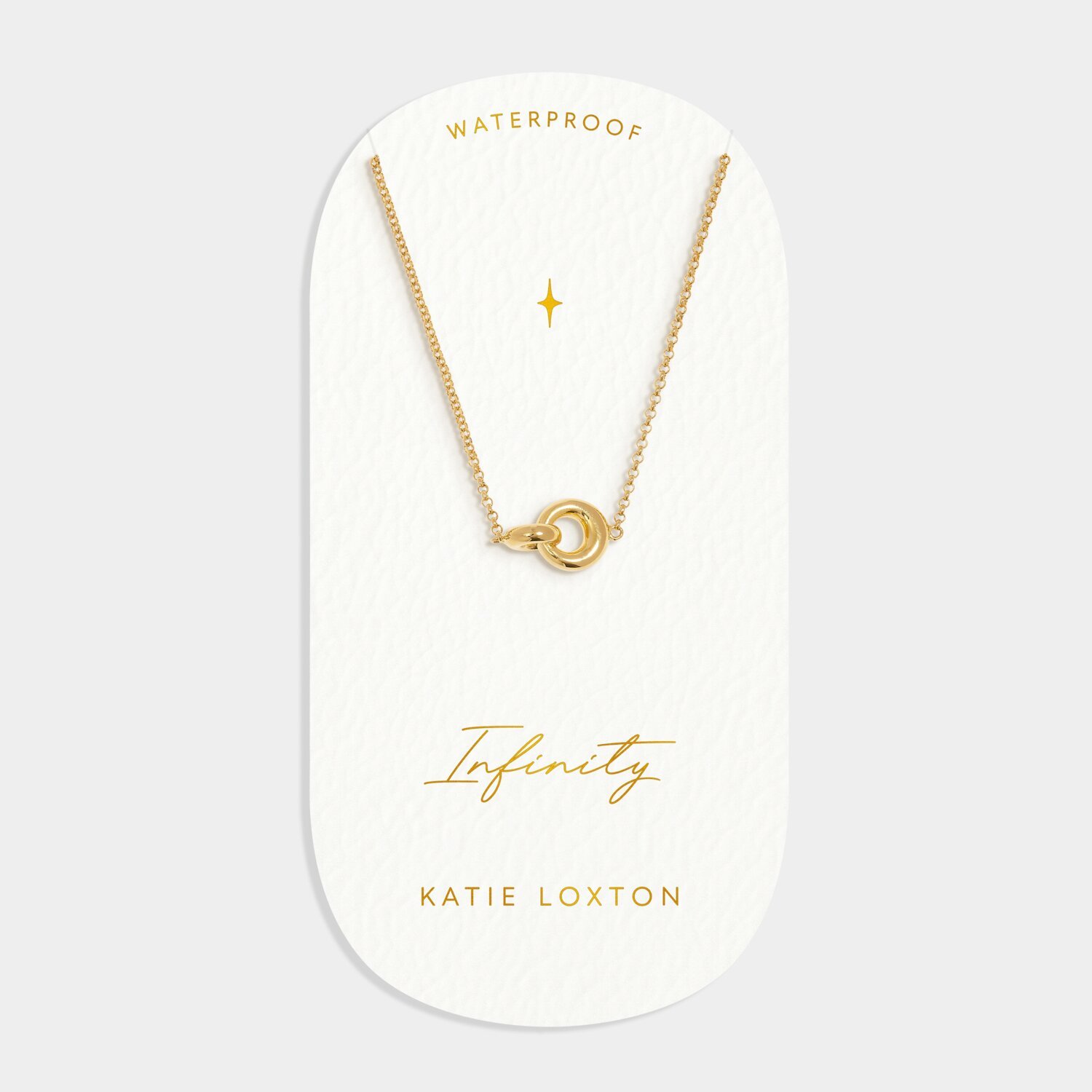 Katie Loxton 'Infinity' Waterproof Gold Sentiment Necklace