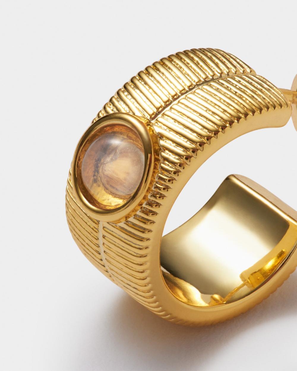 Katie Loxton 'June' Waterproof Gold Birthstone Hoop Earrings