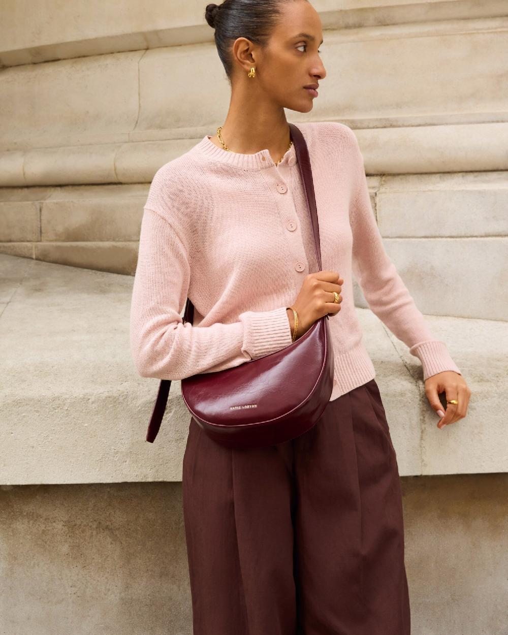 Katie Loxton Amina Patent Crackle Sling Bag