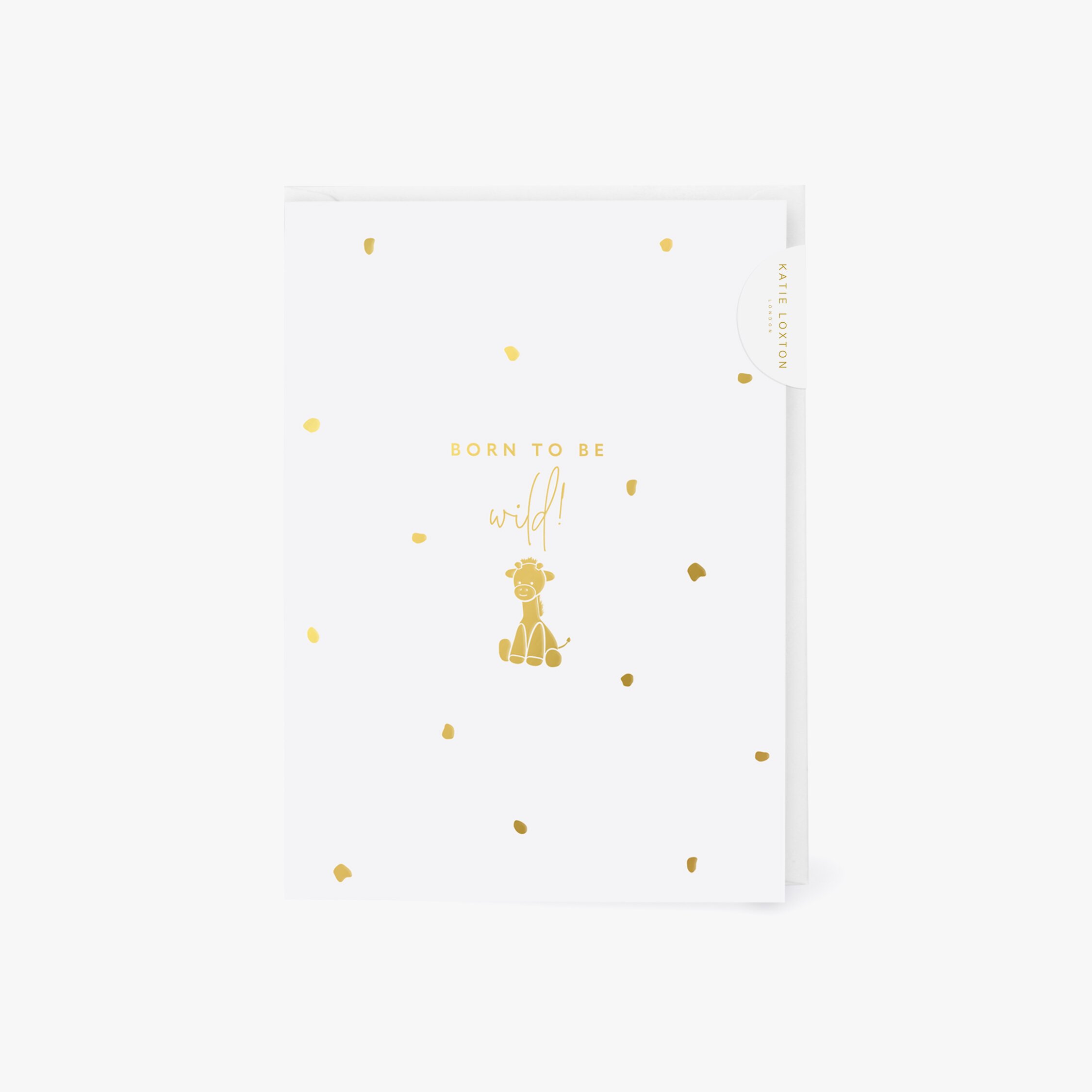 Katie Loxton Baby Greeting Cards 'Born To Be Wild'