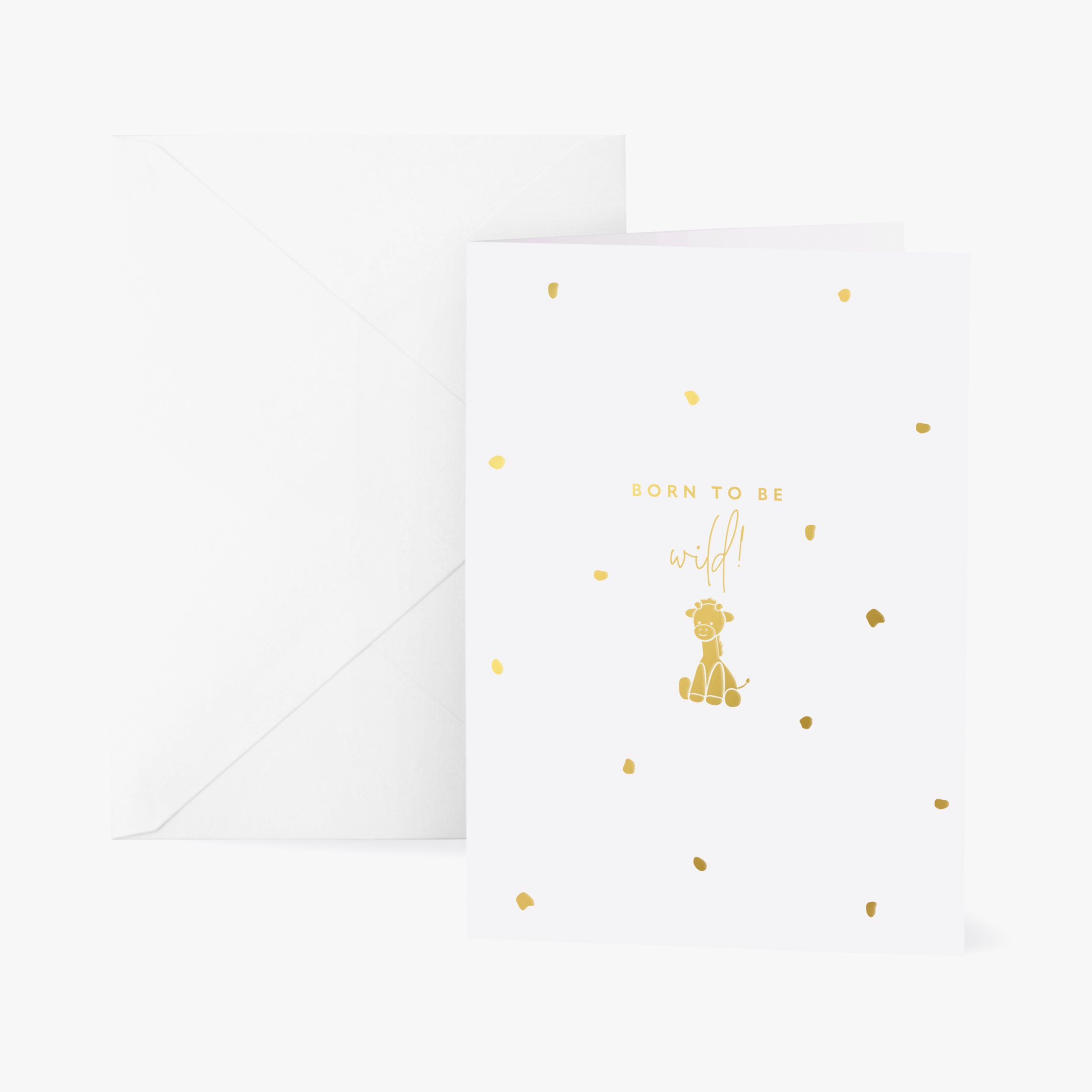 katie loxton Baby Greeting Cards 'Born To Be Wild'