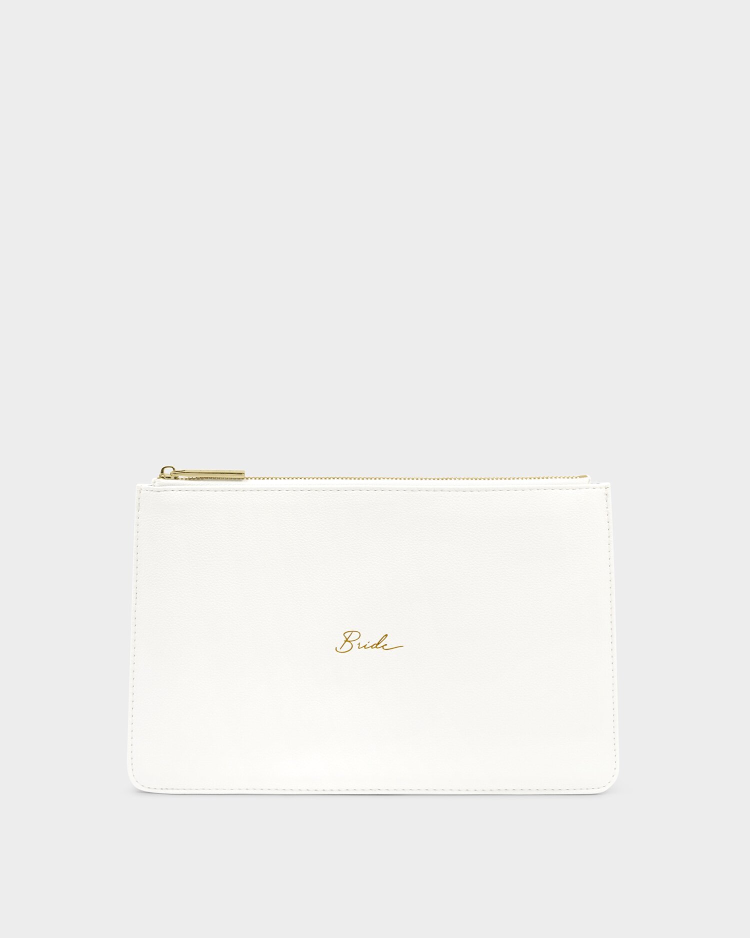 katie loxton Bridal Sentiment Pouch 'Bride' in White