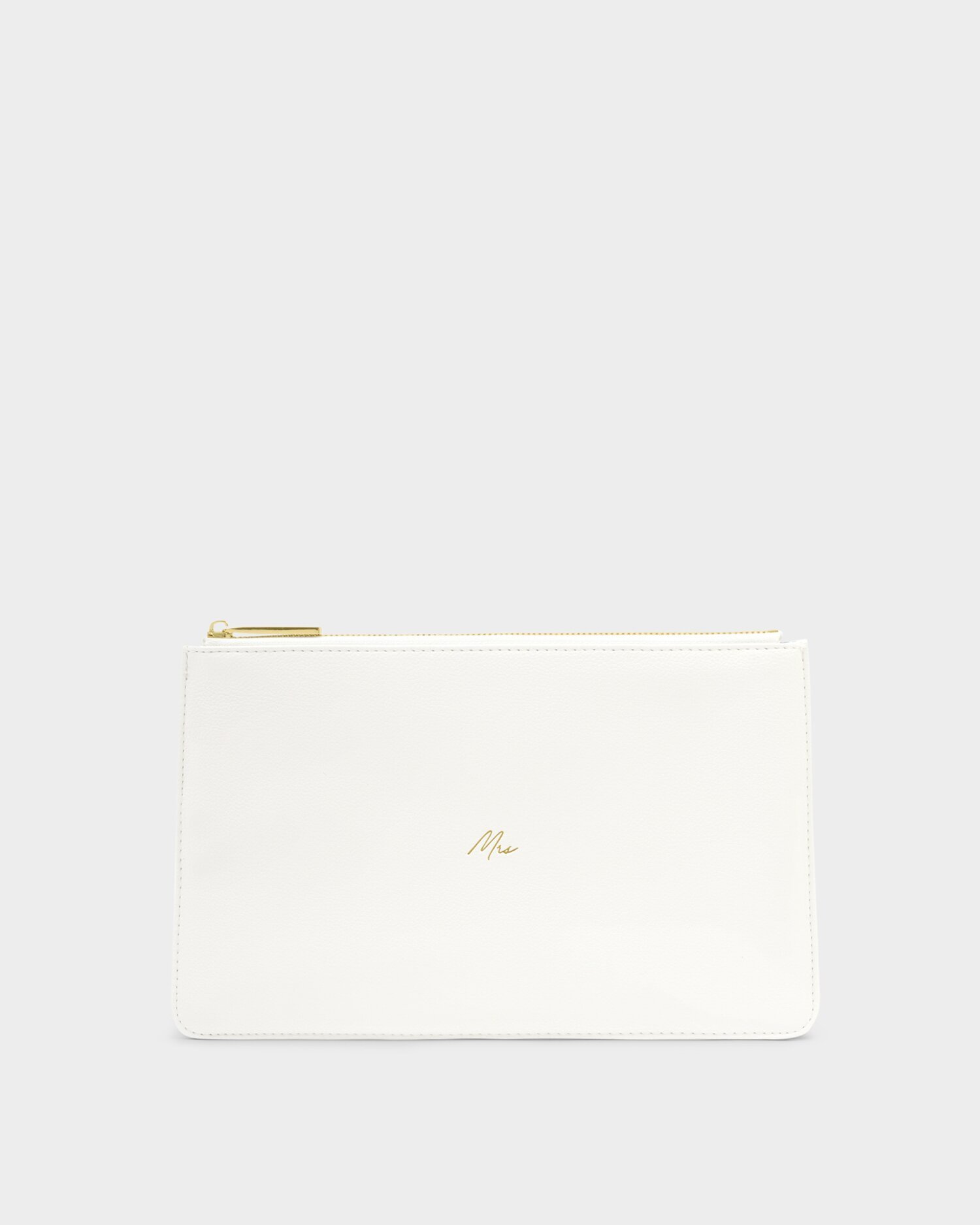 katie loxton Bridal Sentiment Pouch 'Mrs' in White