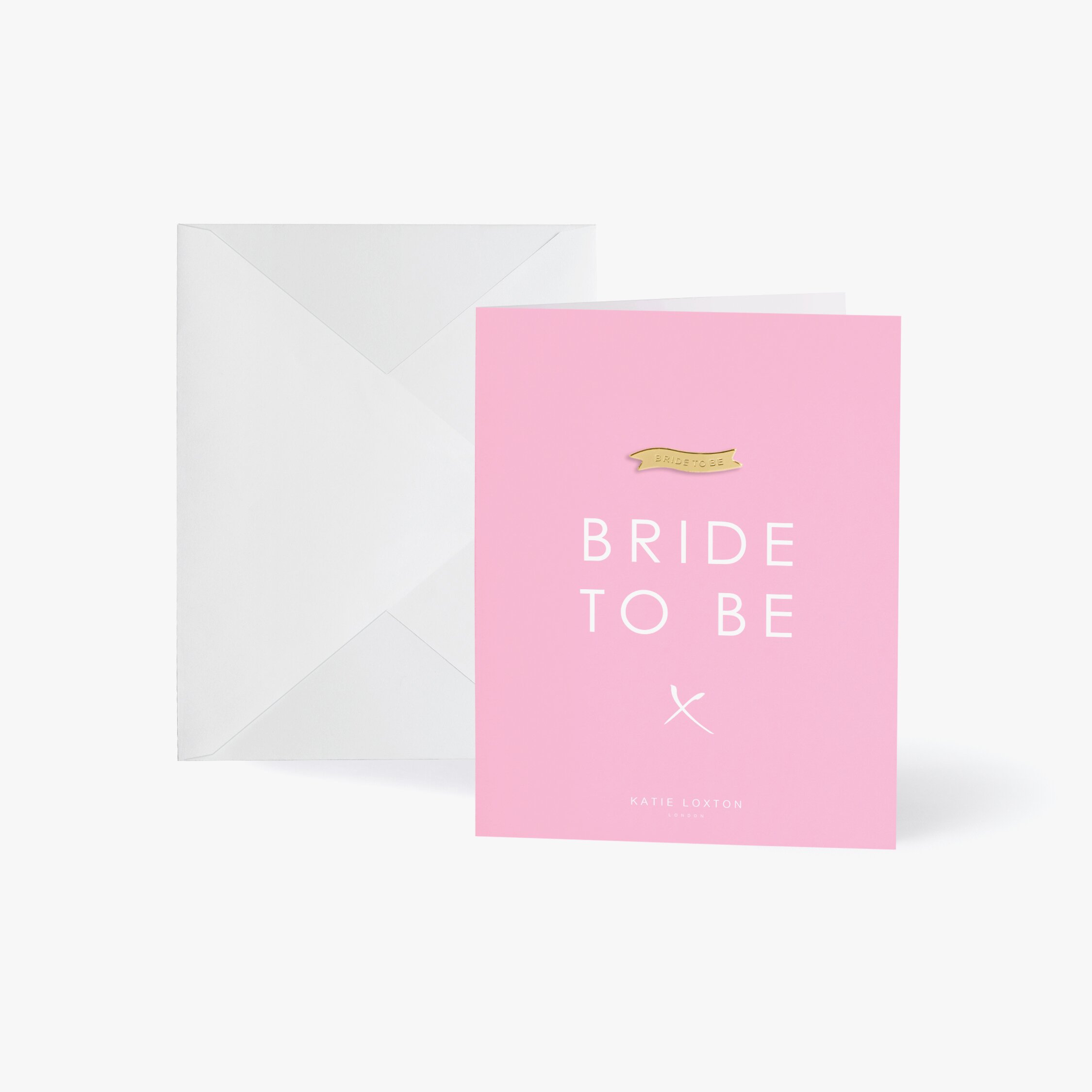 katie loxton Gold Badge Greeting Cards 'Bride-To-Be'