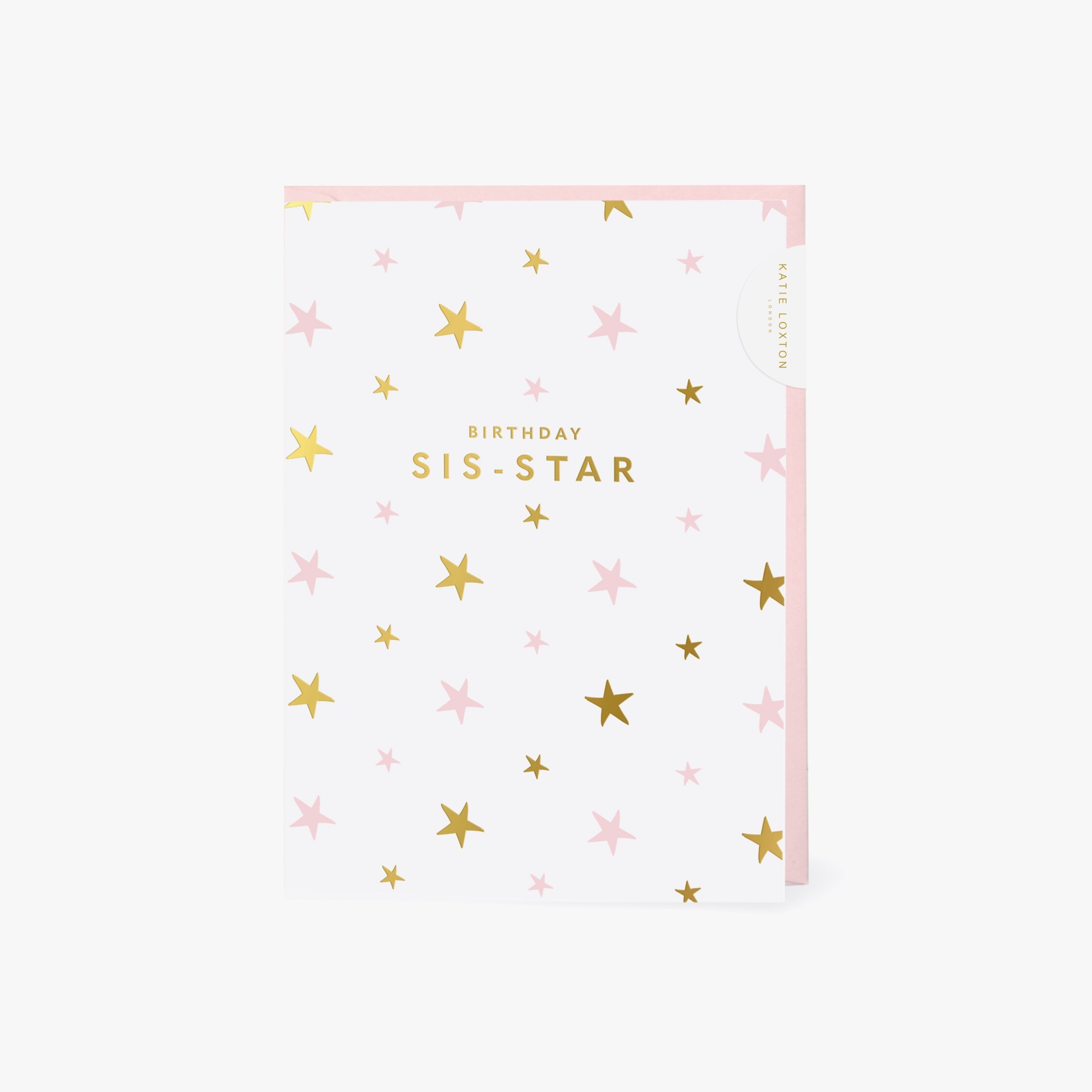 Katie Loxton Greeting Cards 'Birthday Sis-Star'
