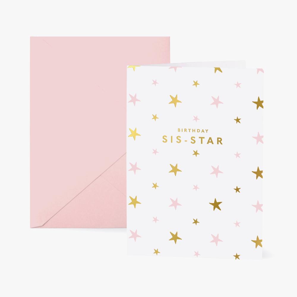 katie loxton Greeting Cards 'Birthday Sis-Star'