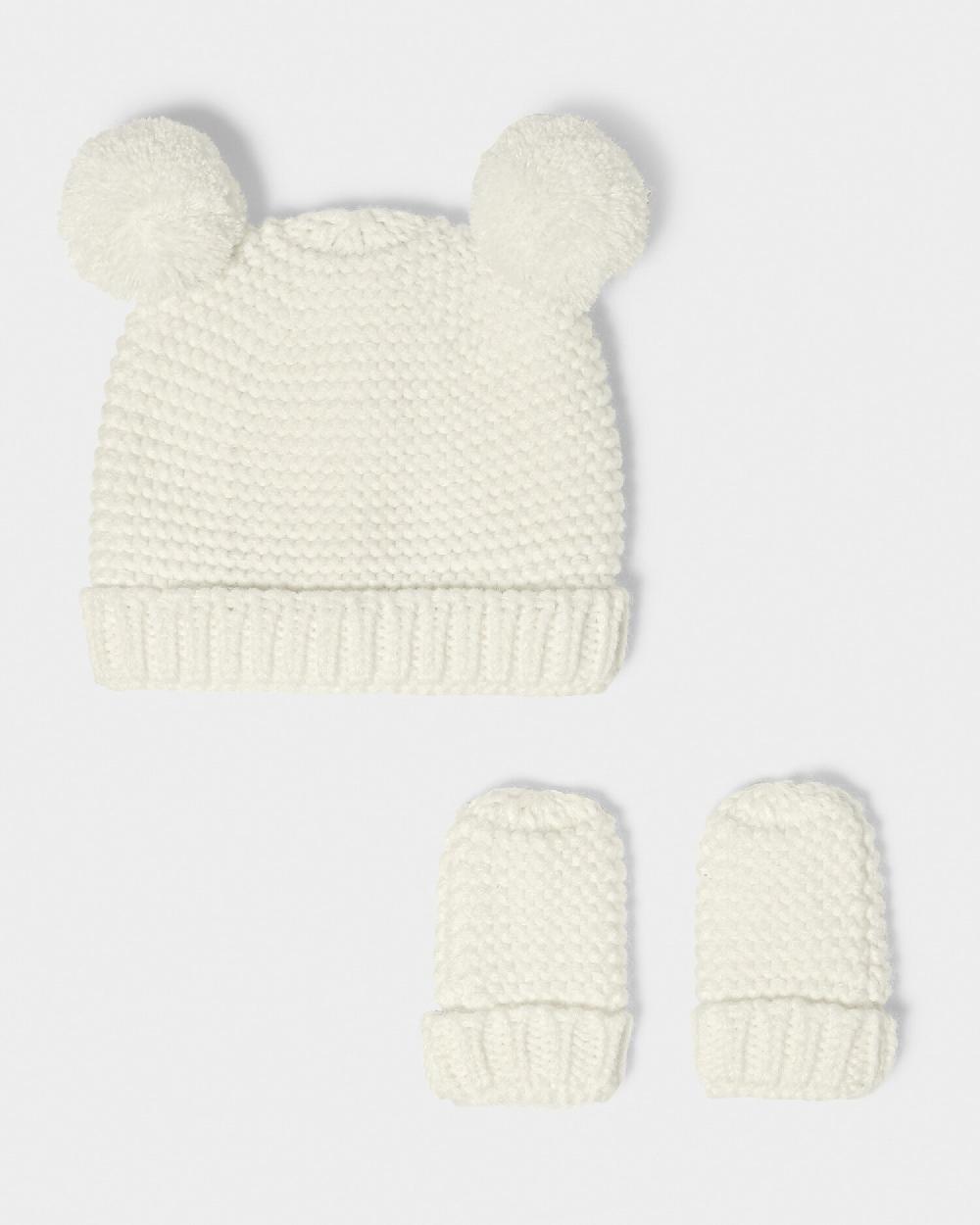 Katie Loxton Knitted Hat & Mittens Set