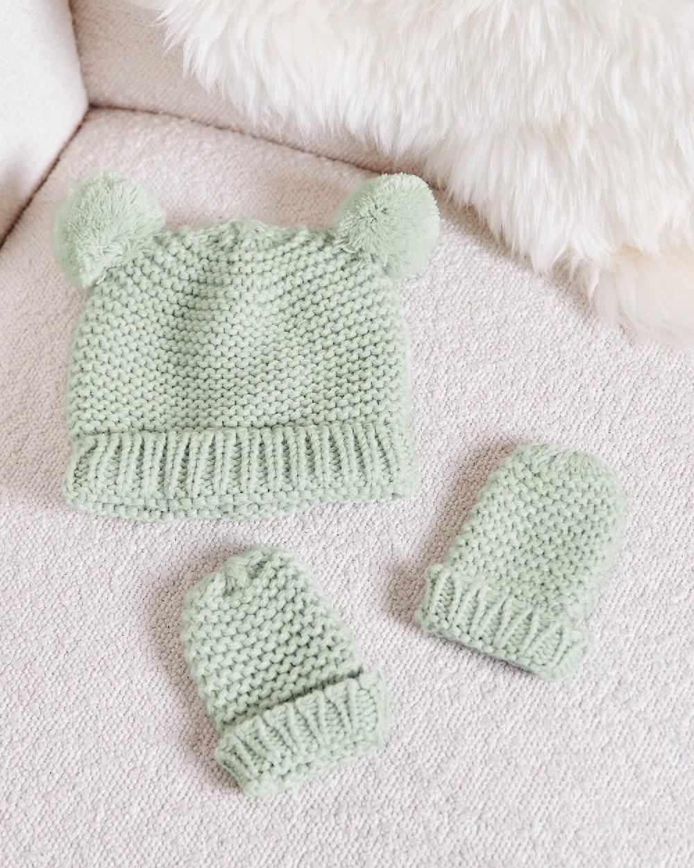 katie loxton Knitted Hat & Mittens Set