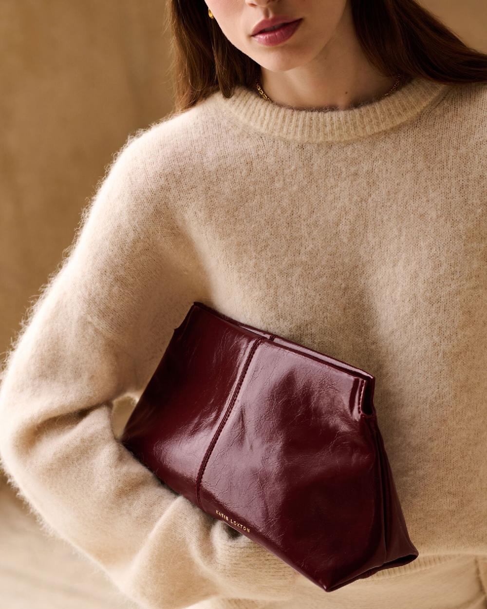 Katie Loxton Laila Patent Crackle Clutch