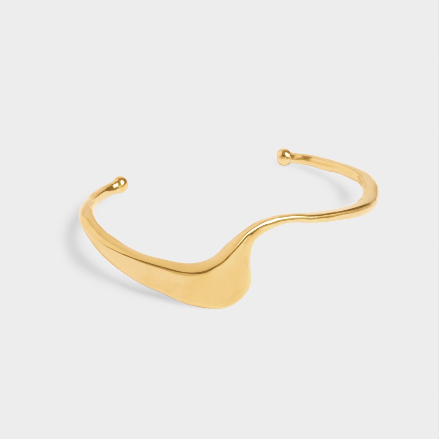 Katie Loxton Marina Waterproof Gold Wave Bangle