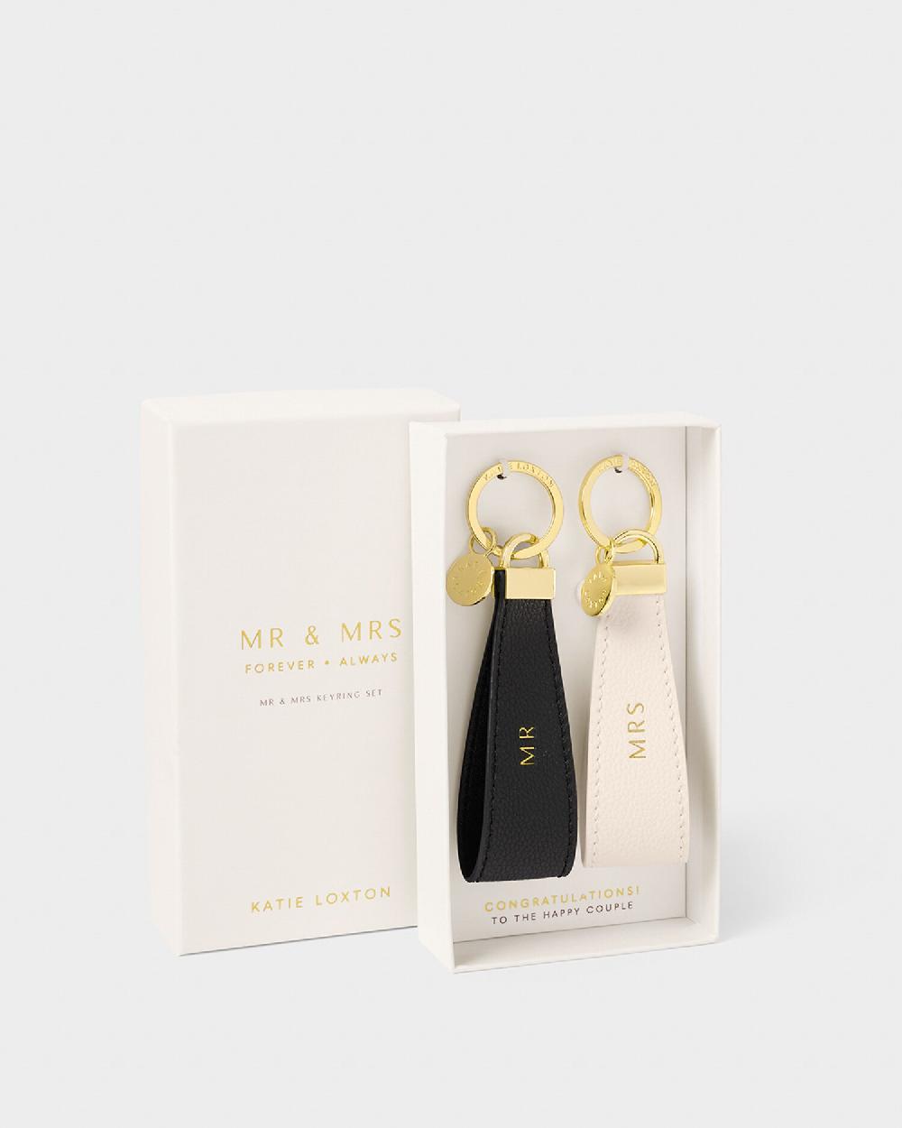 Katie Loxton 'Mr & Mrs' Boxed Keyring Set