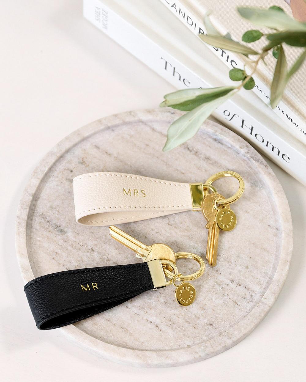 katie loxton 'Mr & Mrs' Boxed Keyring Set