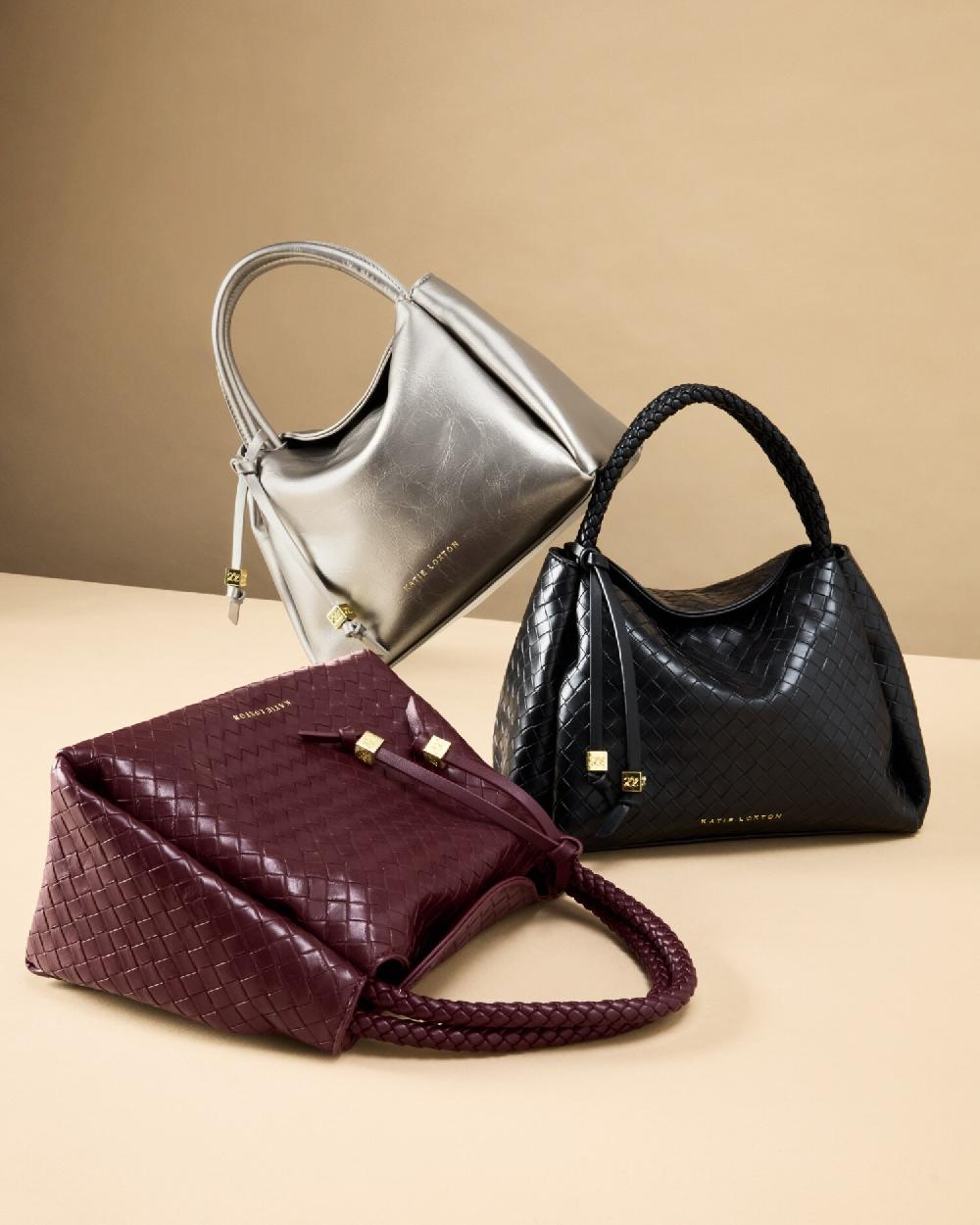 Katie Loxton Nova Woven Texture Top Handle Bag