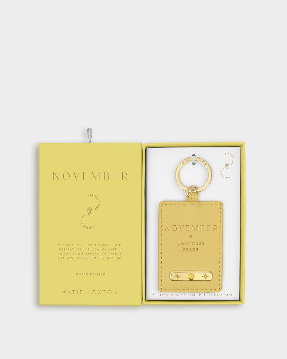 Katie Loxton 'November' Birthstone Keyring
