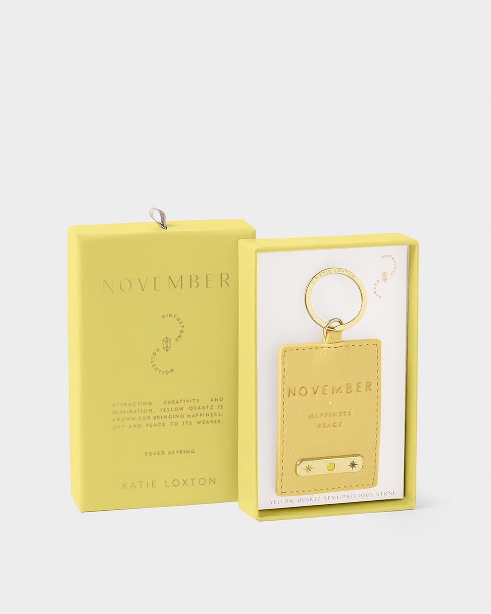 Katie Loxton 'November' Birthstone Keyring