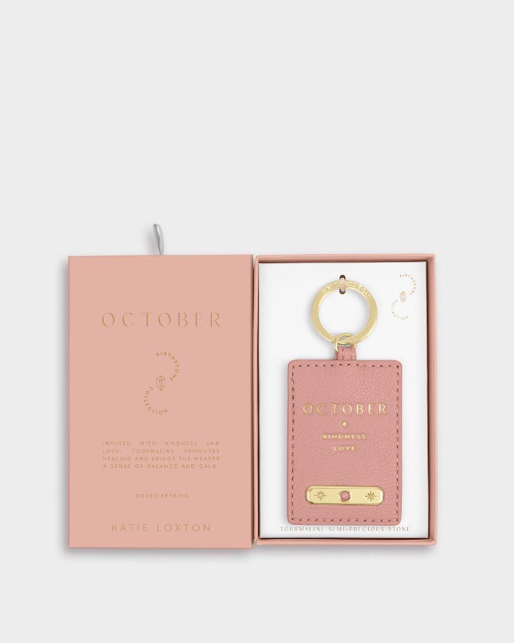 Katie Loxton 'October' Birthstone Keyring