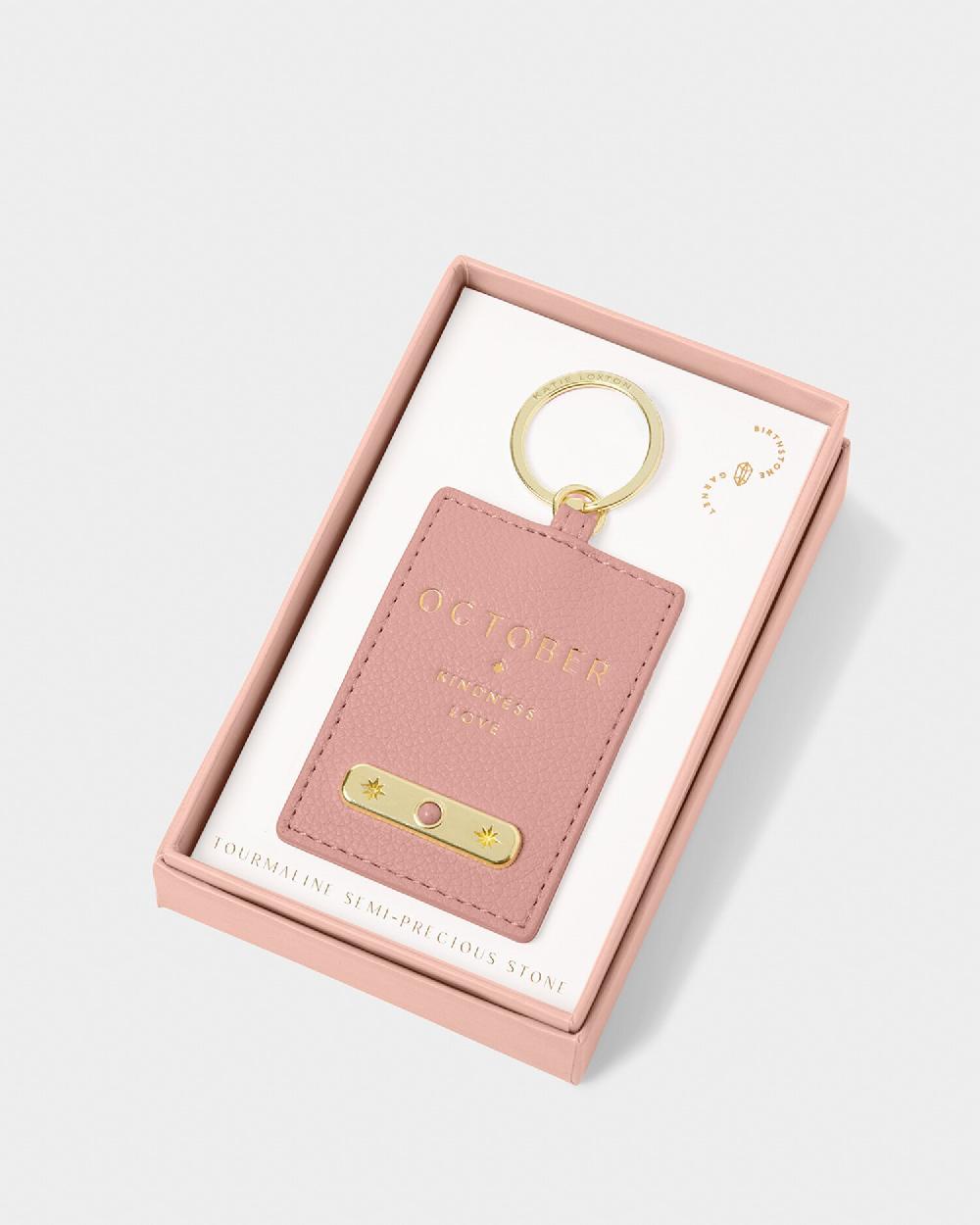 Katie Loxton 'October' Birthstone Keyring
