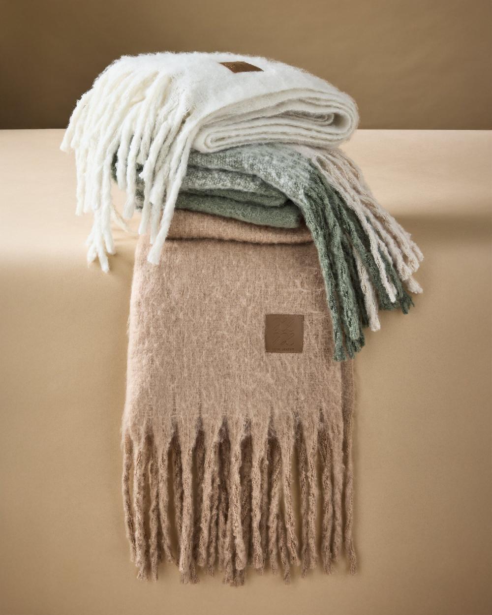 katie loxton Oversized Recycled Tassel Scarf