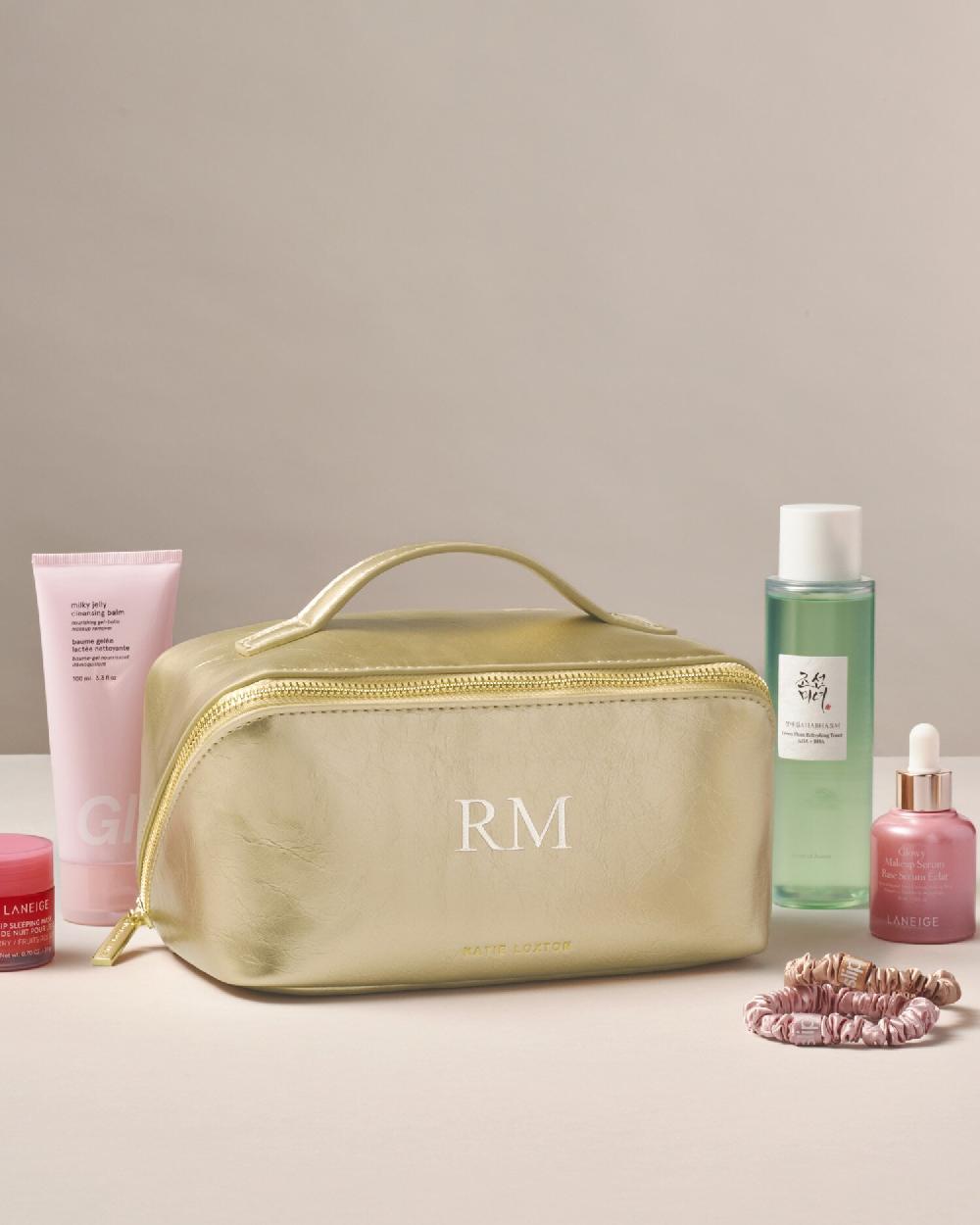 Katie Loxton Patent Crackle Medium Makeup & Wash Bag