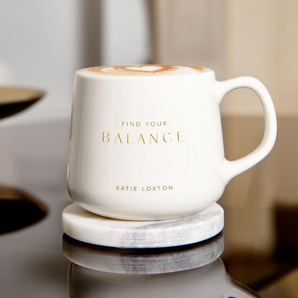 katie loxton Porcelain Mug 'Find Your Balance'