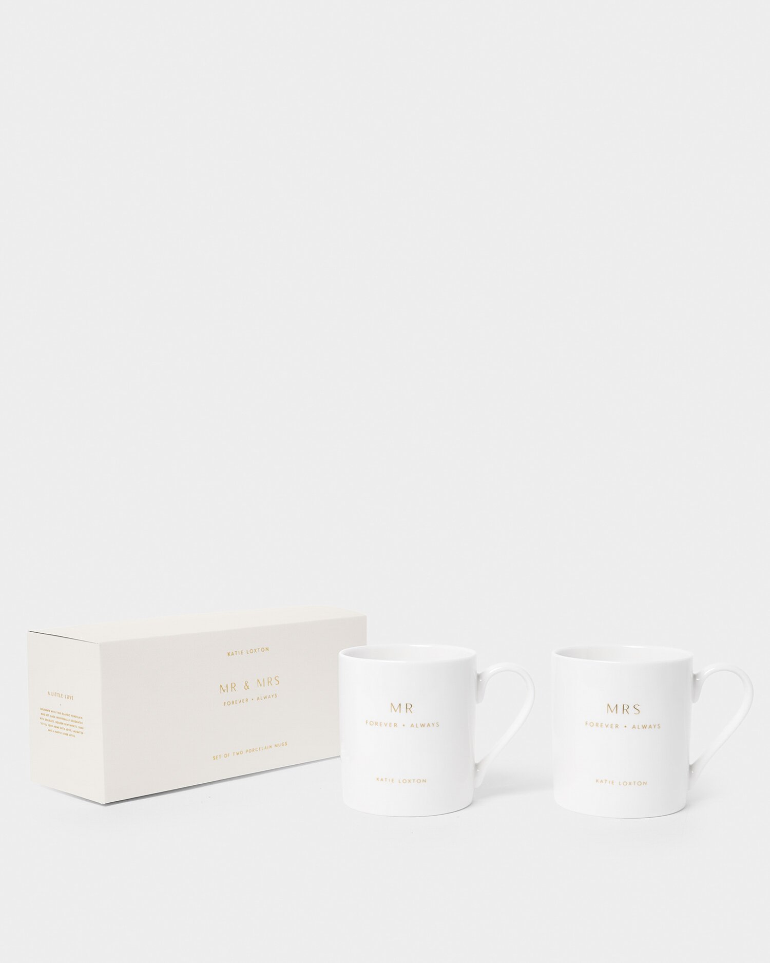 katie loxton Porcelain Mug Gift Set 'Mr & Mrs'