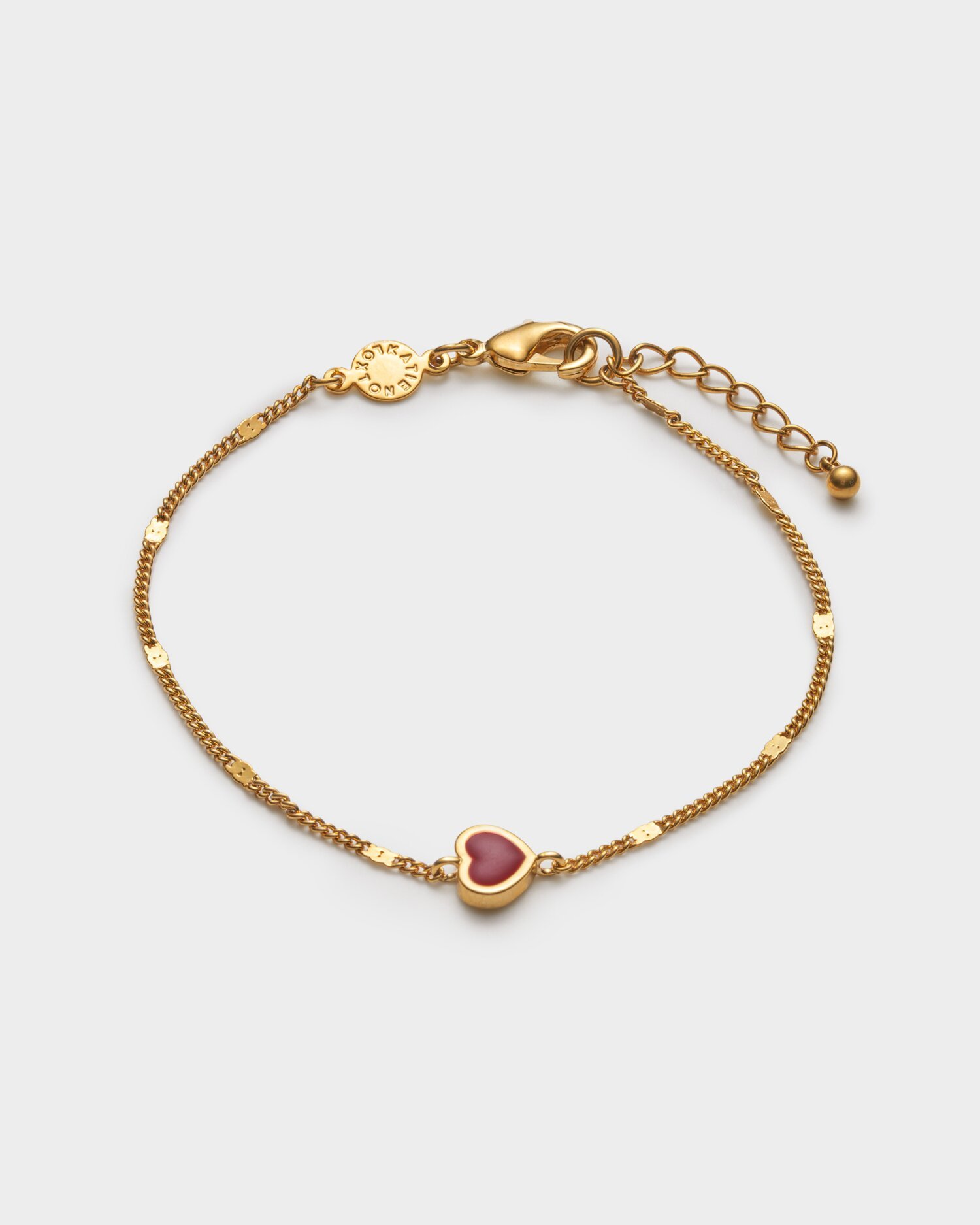 Katie Loxton Rouge Waterproof Gold Heart Bracelet