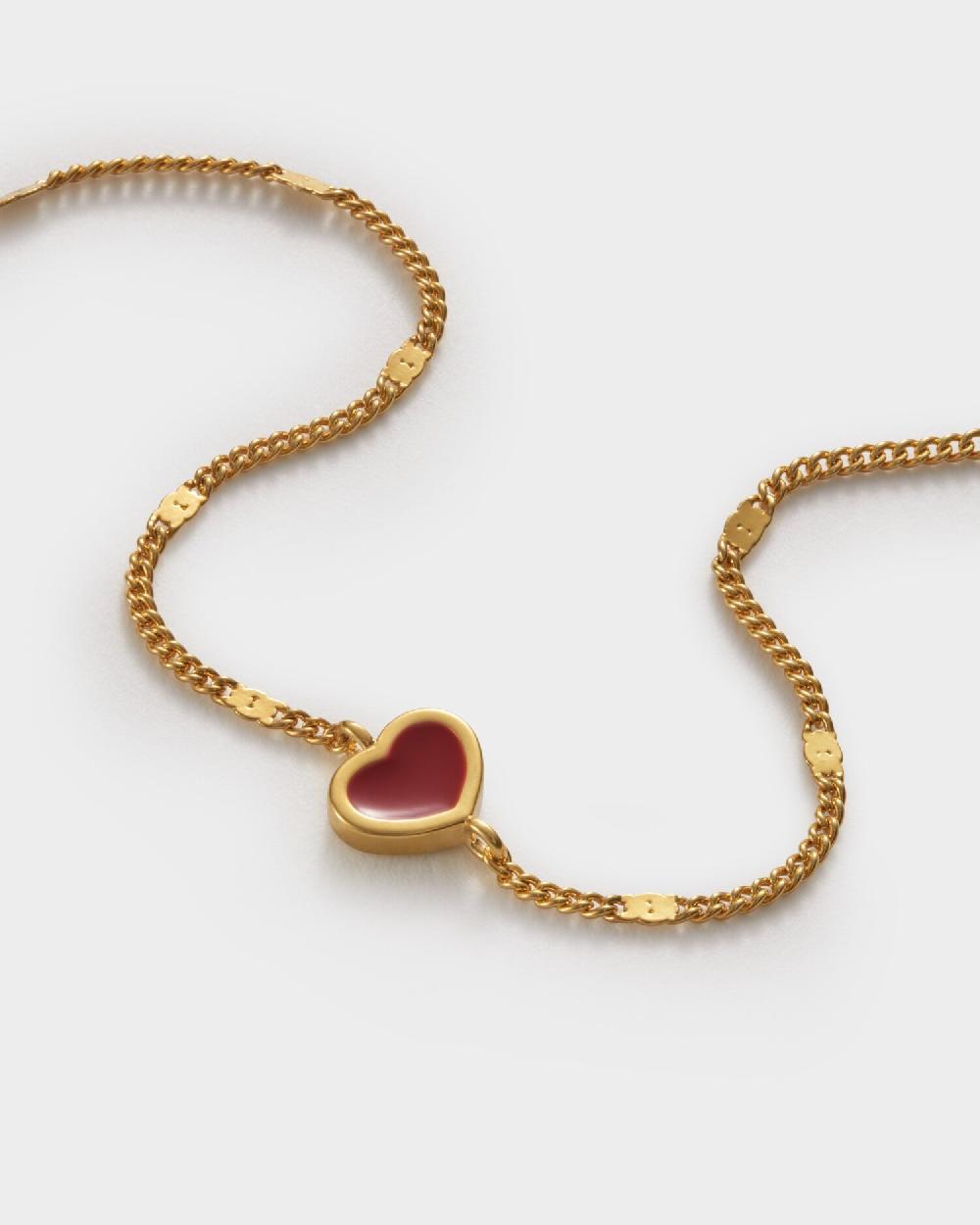 Katie Loxton Rouge Waterproof Gold Heart Bracelet