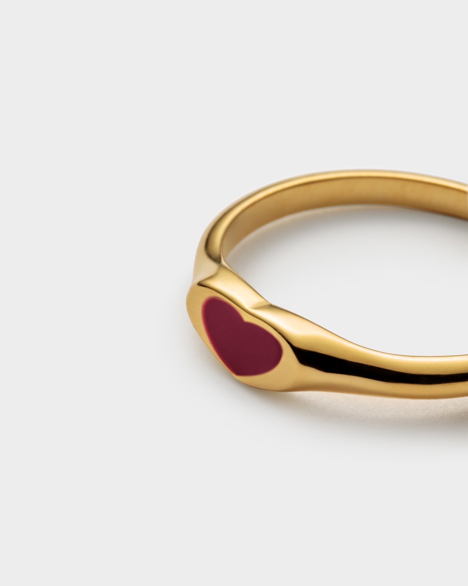 Katie Loxton Rouge Waterproof Gold Heart Ring