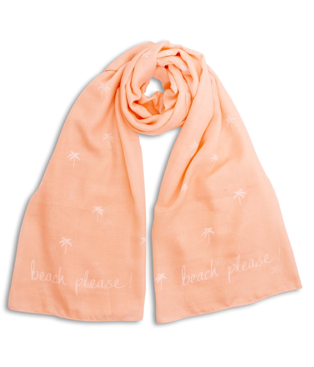 katie loxton Sentiment Scarf 'Beach Please' in Peach