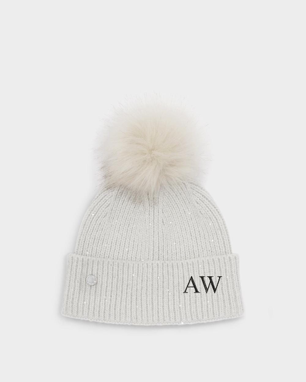 Katie Loxton Sequin Pom Pom Hat