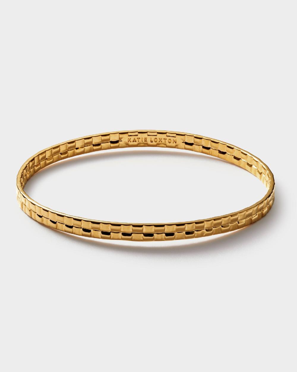 Katie Loxton Taya Waterproof Gold Woven Bangle