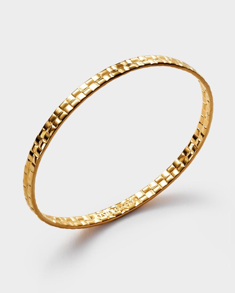 Katie Loxton Taya Waterproof Gold Woven Bangle