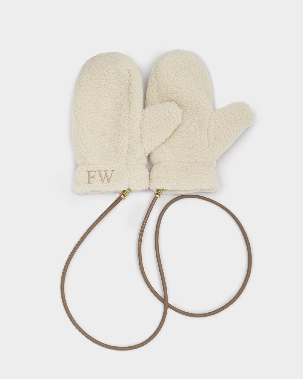 Katie Loxton Teddy Mittens With Cord