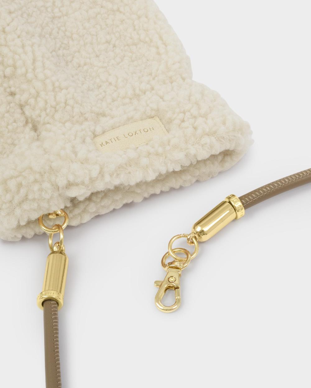 Katie Loxton Teddy Mittens With Cord