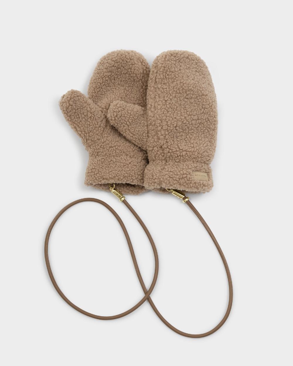 Katie Loxton Teddy Mittens With Cord