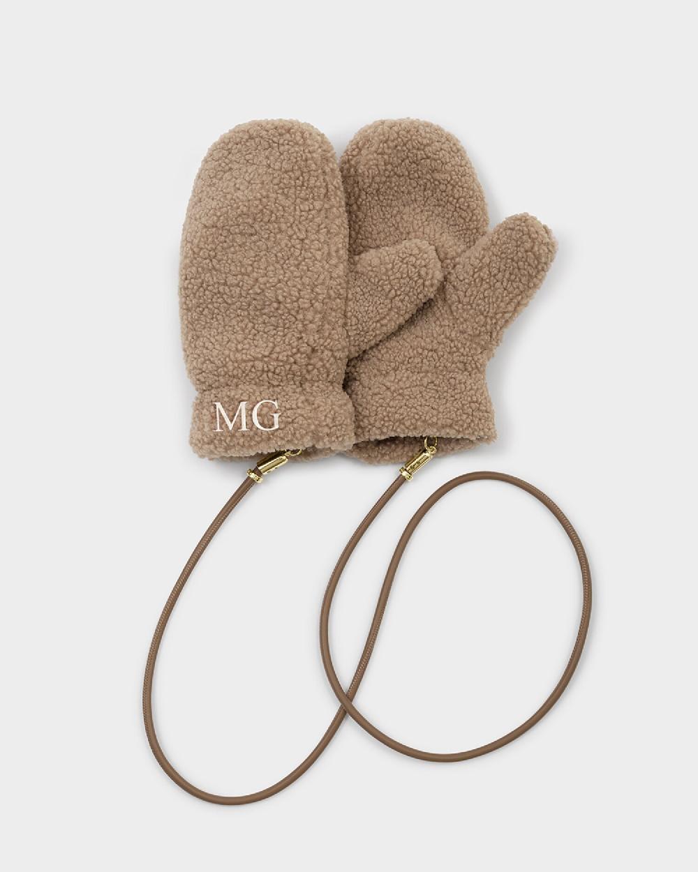 Katie Loxton Teddy Mittens With Cord