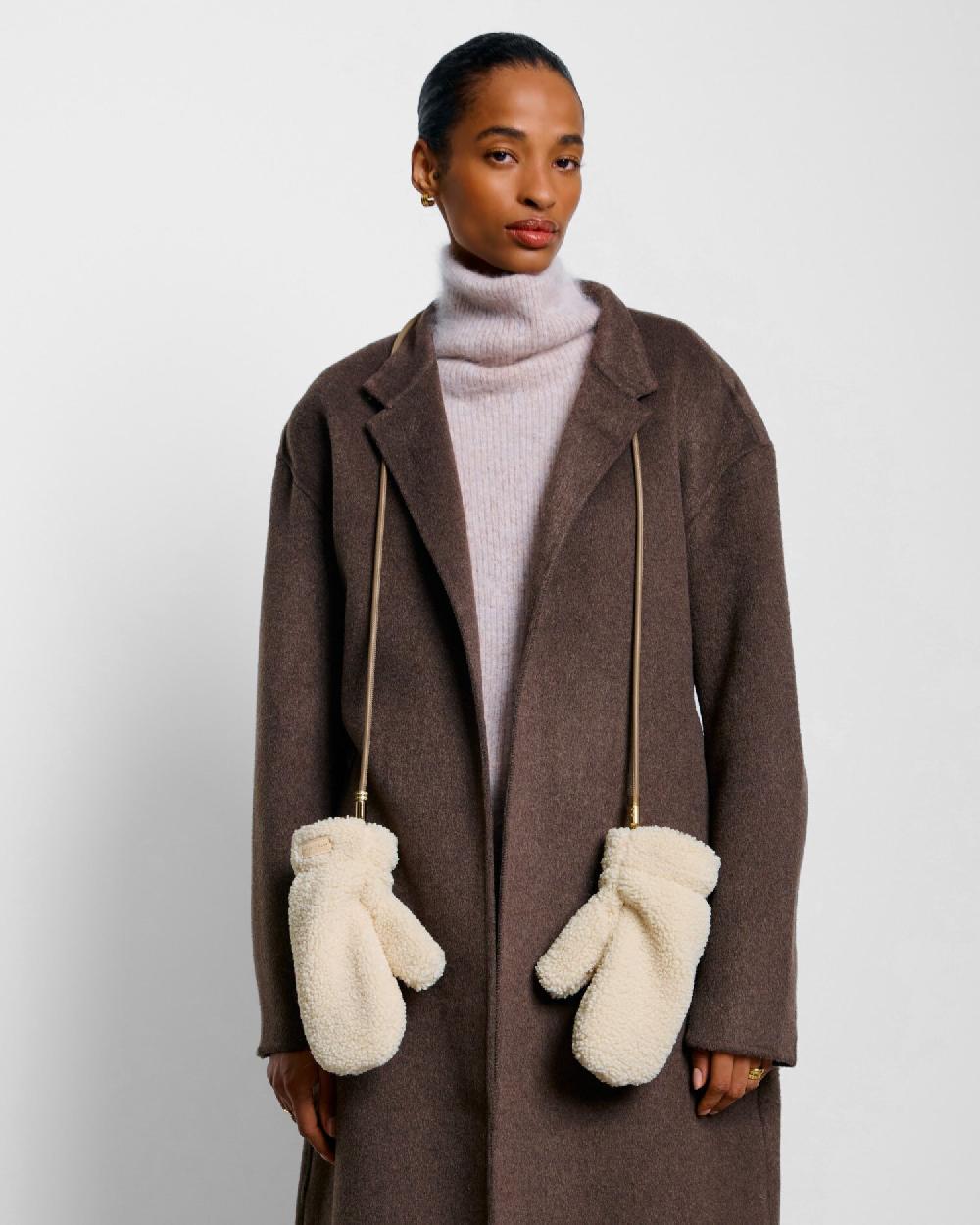 katie loxton Teddy Mittens with Cord