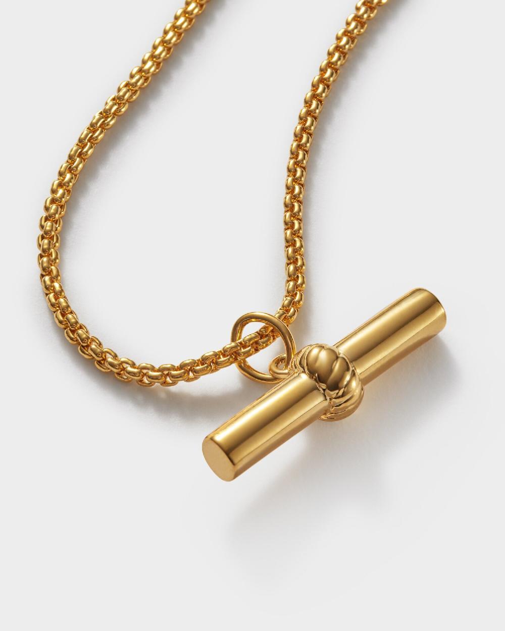 Katie Loxton Themis Waterproof Gold T-Bar Bracelet