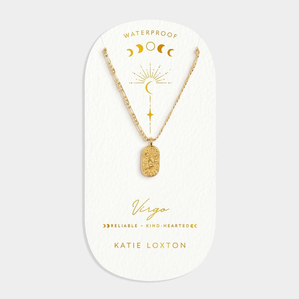 Katie Loxton 'Virgo' Waterproof Gold Zodiac Necklace