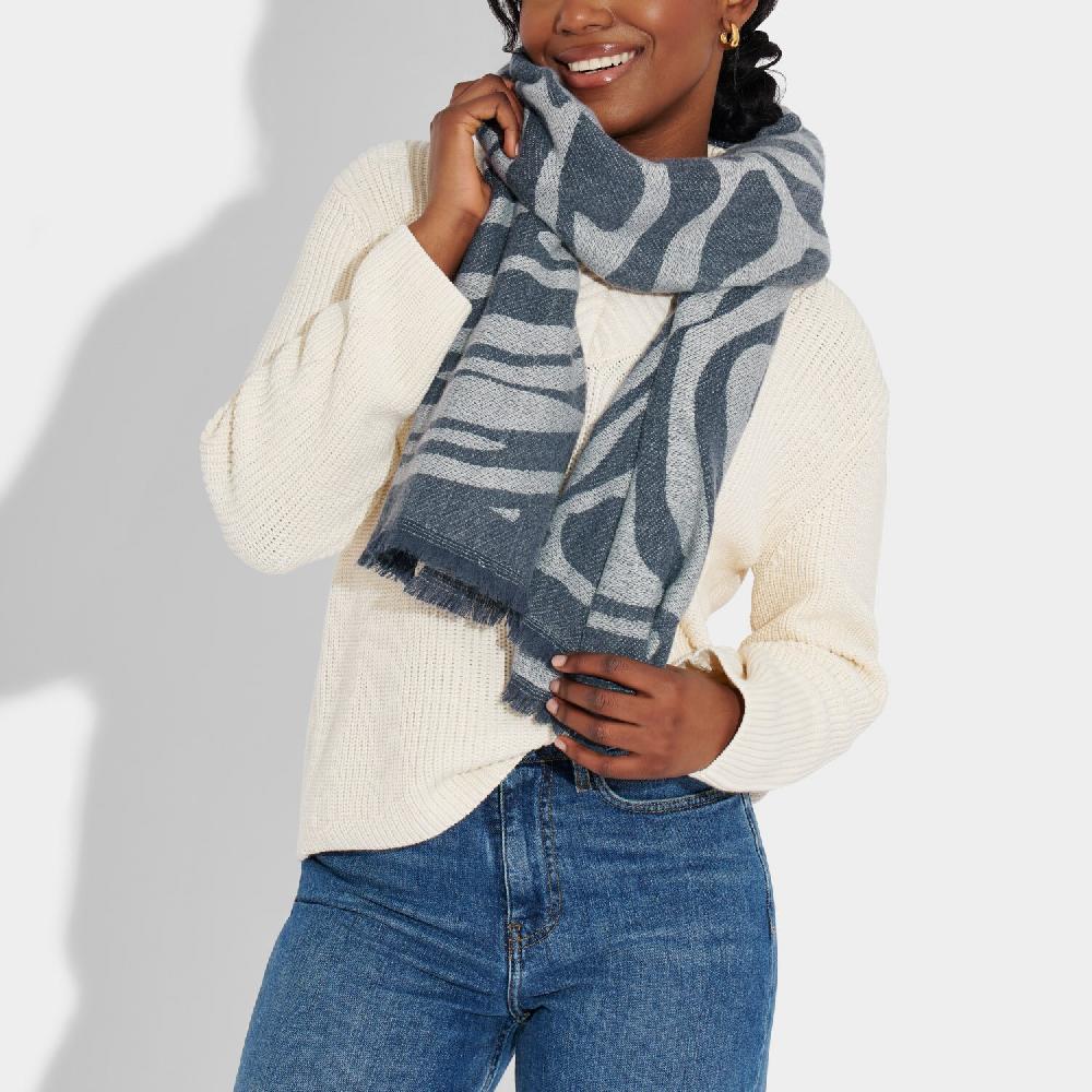 katie loxton Zebra Printed Blanket Scarf